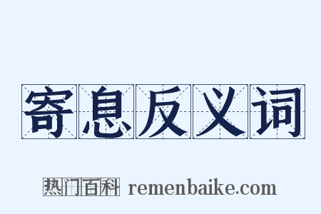 寄息反义词是什么意思的图片